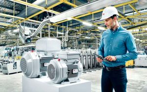 El motor ABB está conectado con el sensor inteligente ABB Ability ™ y proporciona datos clave sobre el estado y el rendimiento del motor.