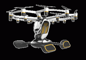 El vehículo volador eléctrico se llama 'Hexa'.