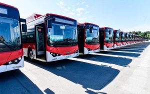 Autobuses eléctricos chinos para sistema de transporte chileno