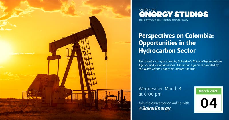 Información sobre el evento. Imagen cortesía de Baker Institute