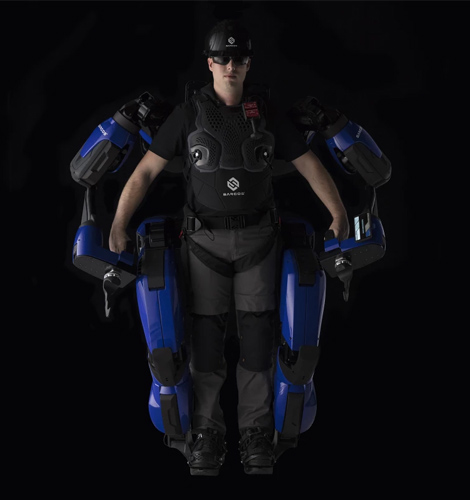 El exoesqueleto logra aumentar las capacidades físicas de la persona que lo use