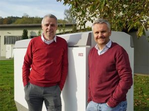 Los directores generales Helmut Mayer y Thomas Krausse