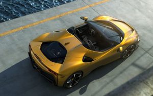 Concepto del SF90 Spider desde un punto de vista superior