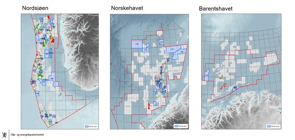 Figura 1. Mapa de APA 2020; Fuente: Ministerio de Petróleo y Energía de Noruega.