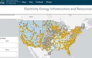 La EIA desvela un mapa interactivo de todas las instalaciones de energía de los Estados Unidos