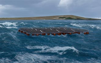 Noruega contará con la primera planta de energía solar flotante del mundo en aguas turbulentas