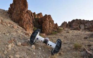 El rover Axel en acción en el desierto de Mojave