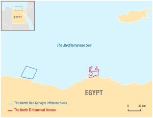 Figura 1. Ubicación del bloque North Ras Kanayis