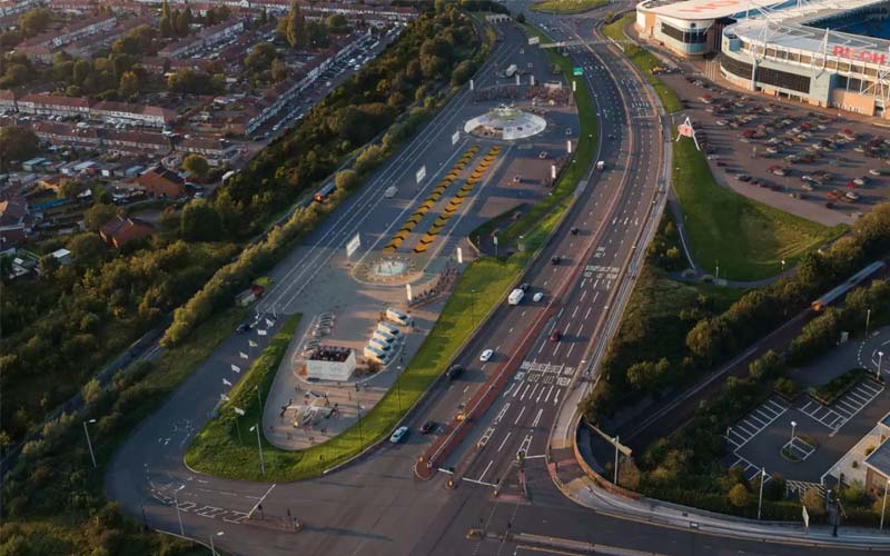 El sitio es un estacionamiento auxiliar para el estadio Ricoh Arena