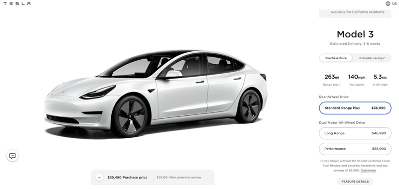 tesla reduce precios model 3 model y ahora empiezan por debajo de 37 000 dolares grafica 10707