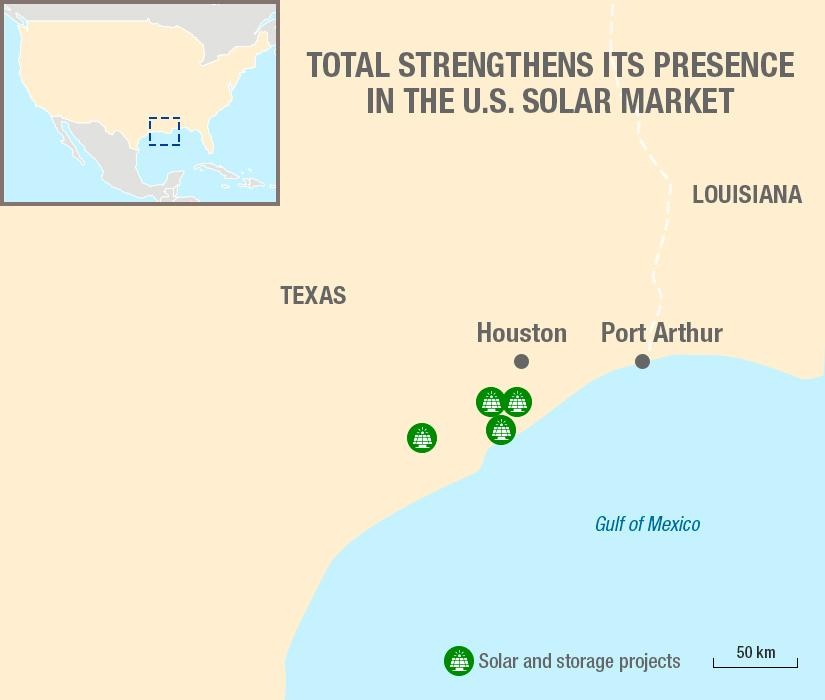 Figura 1. Total refuerza su presencia en el mercado solar estadounidense