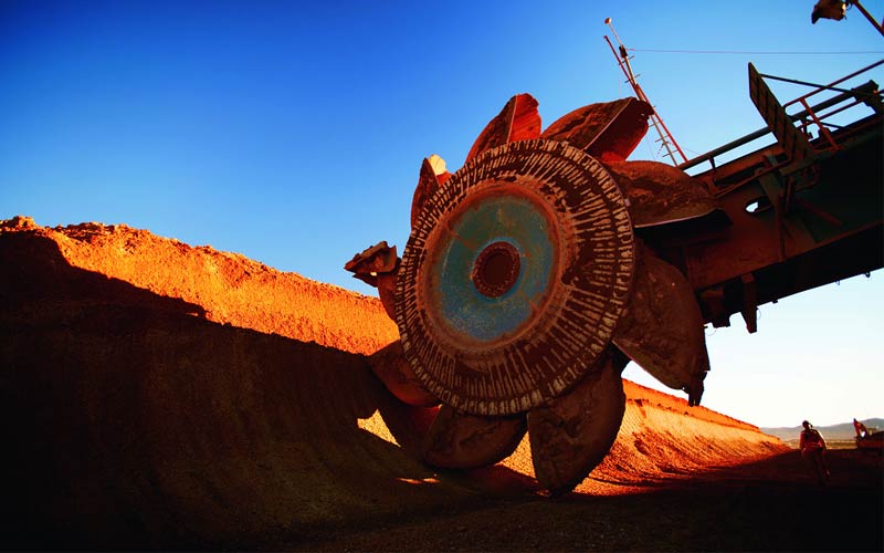 El proyecto de cobre Spence, en Chile, dispone de varias máquinas mineras.