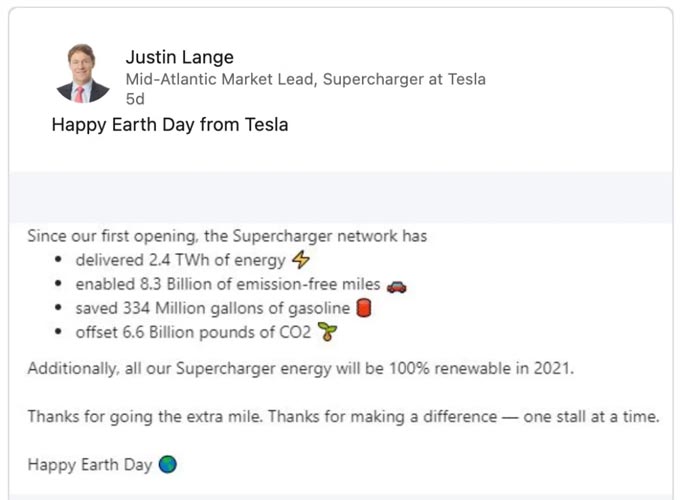 Estadísticas sobre la red Supercharger de Tesla