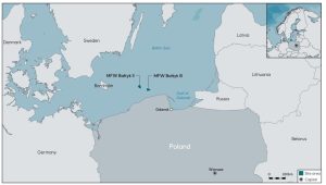 Figura 1. Los proyectos Bałtyk II y Bałtyk III de Equinor y Polenergia &nbsp;