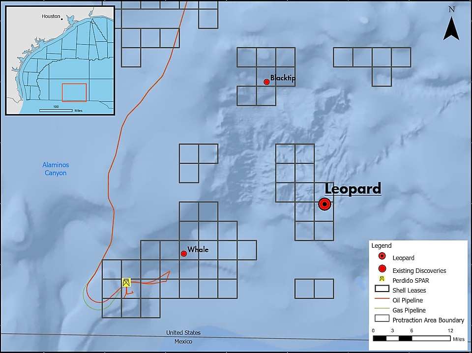 Figura 1. Ubicación del descubrimiento petrolero de Shell en el Golfo de México