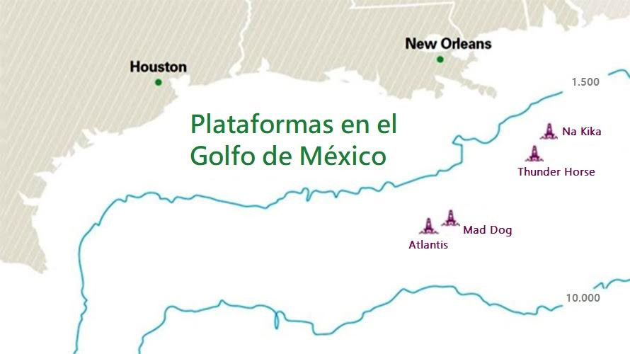 BP pone en marcha importante proyecto petrolero en la plataforma Na Kika en el Golfo de México