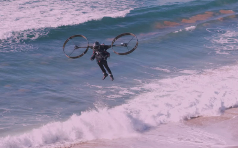 El Copterpack eléctrico australiano realiza un sensacional primer vuelo tripulado