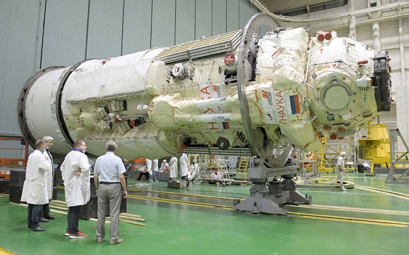 el modulo nauka de rusia se acopla a la estacion espacial internacional grafica 12324