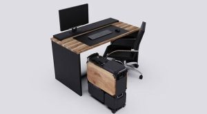 la moto electrica plegable de icoma es tan compacta que incluso se puede guardar debajo de un escritorio grafica 13216