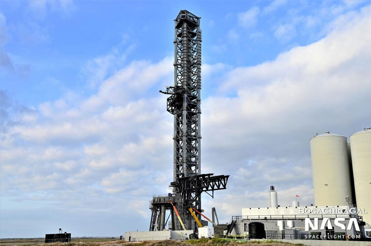 spacex da los ultimos toques a su plataforma de lanzamiento orbital de la starship grafica3 13554