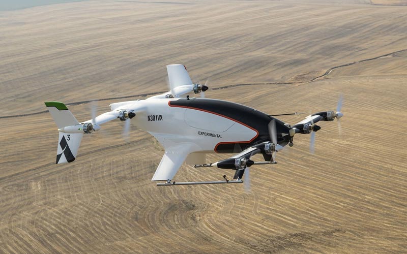 los 10 aviones electricos de despegue y aterrizaje vertical mas avanzados del mundo Vahana 13822