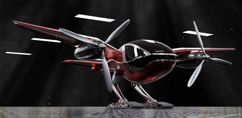 un nuevo taxi aereo con forma de pajaro puede despegar con una trayectoria casi vertical grafica 13714