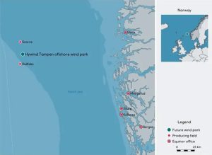 Un enorme parque eólico flotante en Noruega impulsará la producción de petróleo y gas