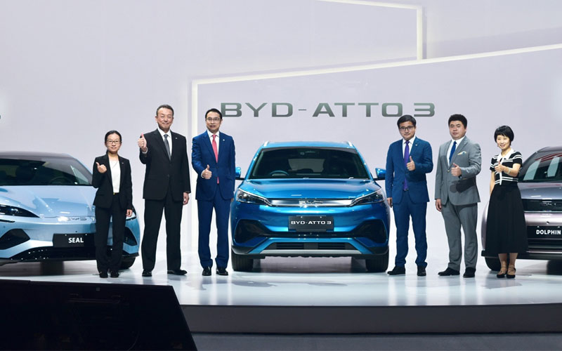 BYD entra en el mercado japonés de los automóviles de pasajeros con tres modelos eléctricos