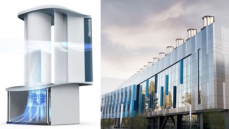 Un sistema eólico en el tejado proporciona un 50% de energía por dólar que la solar