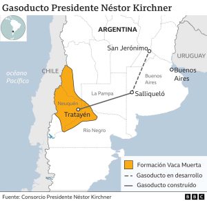 Argentina inaugura gasoducto clave para el shale gas del yacimiento de Vaca Muerta