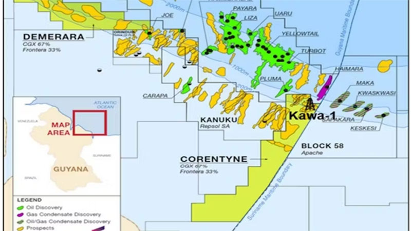 Nuevo descubrimiento de petróleo en la pequeña nación sudamericana de Guyana