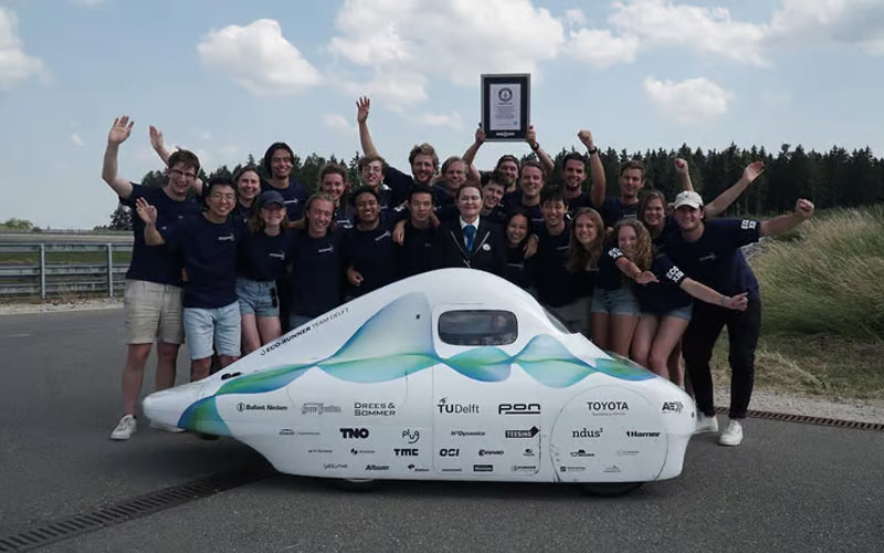 Un equipo de estudiantes bate récord de distancia con un coche urbano de hidrógeno