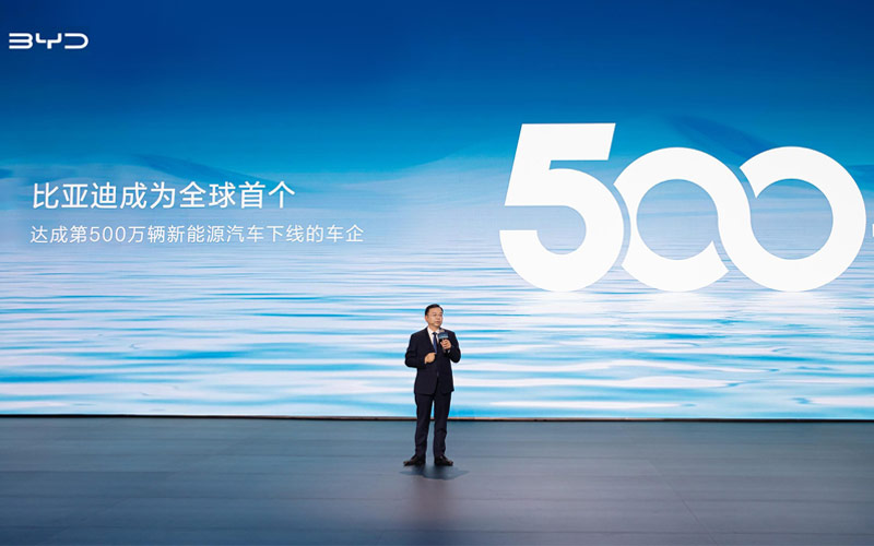 BYD pone en circulación su vehículo número 5 millones de nueva energía