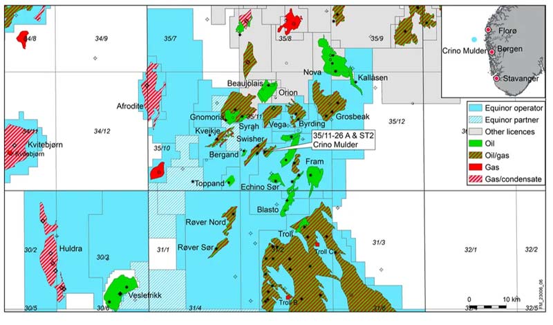 Equinor descubre un nuevo yacimiento de hidrocarburos en el Mar del Norte